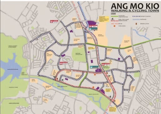 ang mo kio cycling path network