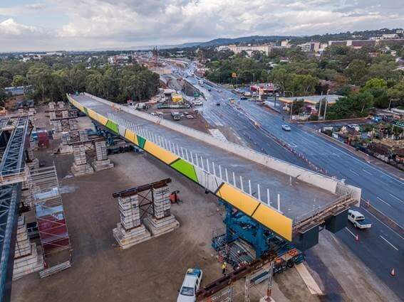 civil engineering achievement Darlington bridge Australia