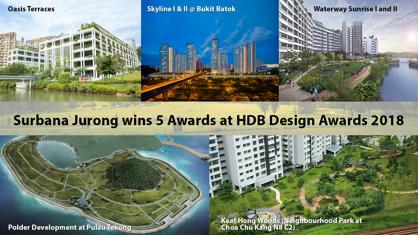 Surbana Jurong wins 5 HDB awards at HDB Design Awards 2018