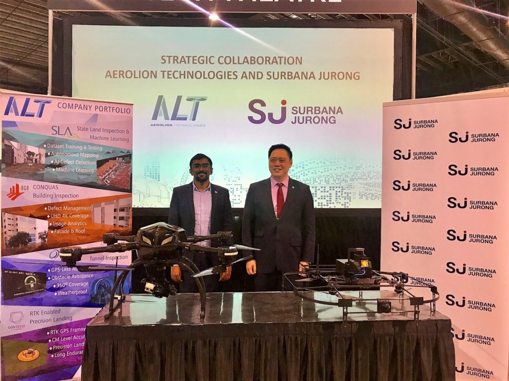 UAV technology SJ Aerolion technologies mou surbana jurong